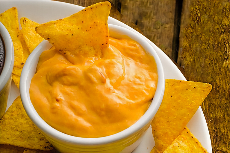 Nachos con Cheddar